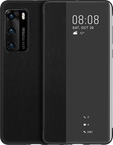 Huawei Smart View Flip Cover voor de Huawei P40 - zwart