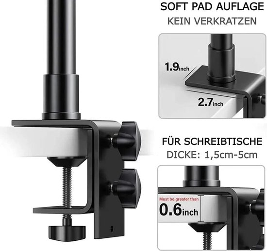 OctoPad Universele hoge stabiliteit Tafelstatief/Mini-statief steun basis met afneembare Kogelkop