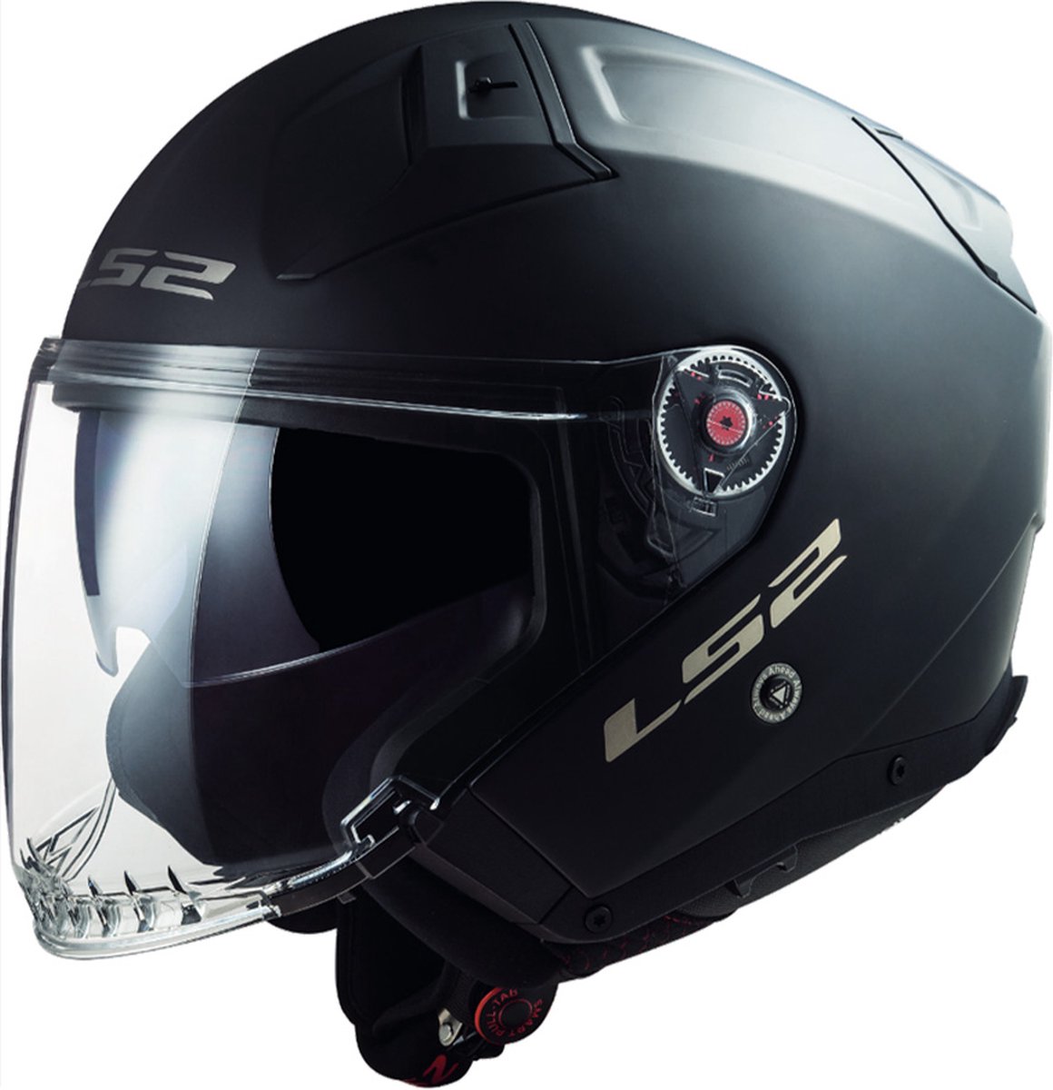 LS2 Helm Infinity II Solid OF603 mat zwart maat M