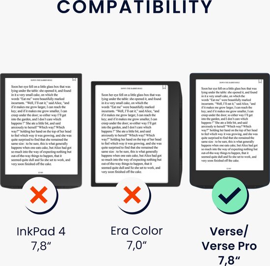 kwmobile e-reader hoesje geschikt voor Pocketbook Verse / Verse Lite / Verse Pro / Color / Vivlio Light/Light HD hoes - E reader flip case met magnetische sluiting - Ereader cover - Travel Wereldkaart design in zwart / meerkleurig van Merkloos — afbeelding 5