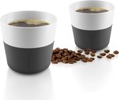 Bol.com Eva Solo - Beker voor Lungo Set van 2 Stuks - Zwart - Porselein - Siliconen aanbieding