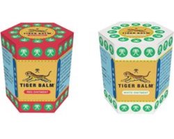Tijgerbalsem | Tiger Balm | Combi Pack | 21 gram | Rood en Wit