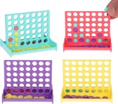 Partizzle 24x Quatre Spellen à la suite - Jeu de société / Jeu de voyage - Cadeaux pour la famille - Sac à main Klein Jeux de Jouets - Cadeaux de friandises - Pour Enfants et Adultes