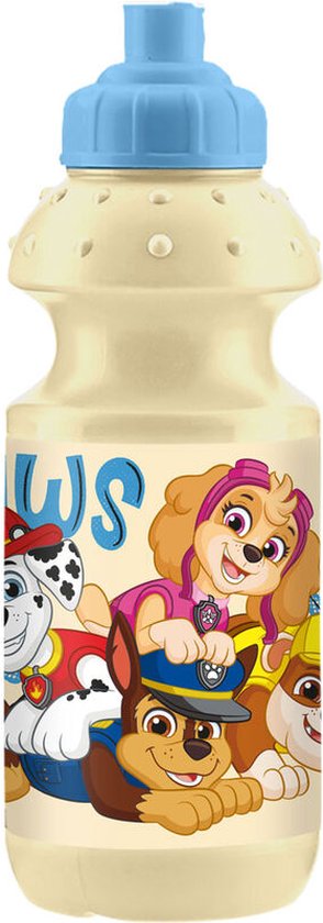 Foto: Paw patrol sportfles drinkfles geel 350 ml schoolfles