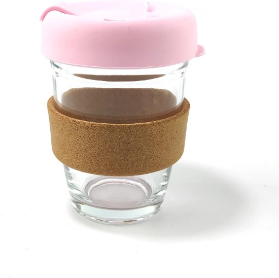 Herbruikbare koffiekop (510 ml roze) - dubbelwandige geïsoleerde Herbruikbare koffiekop (510 ml roze) - dubbelwandige geïsoleerde