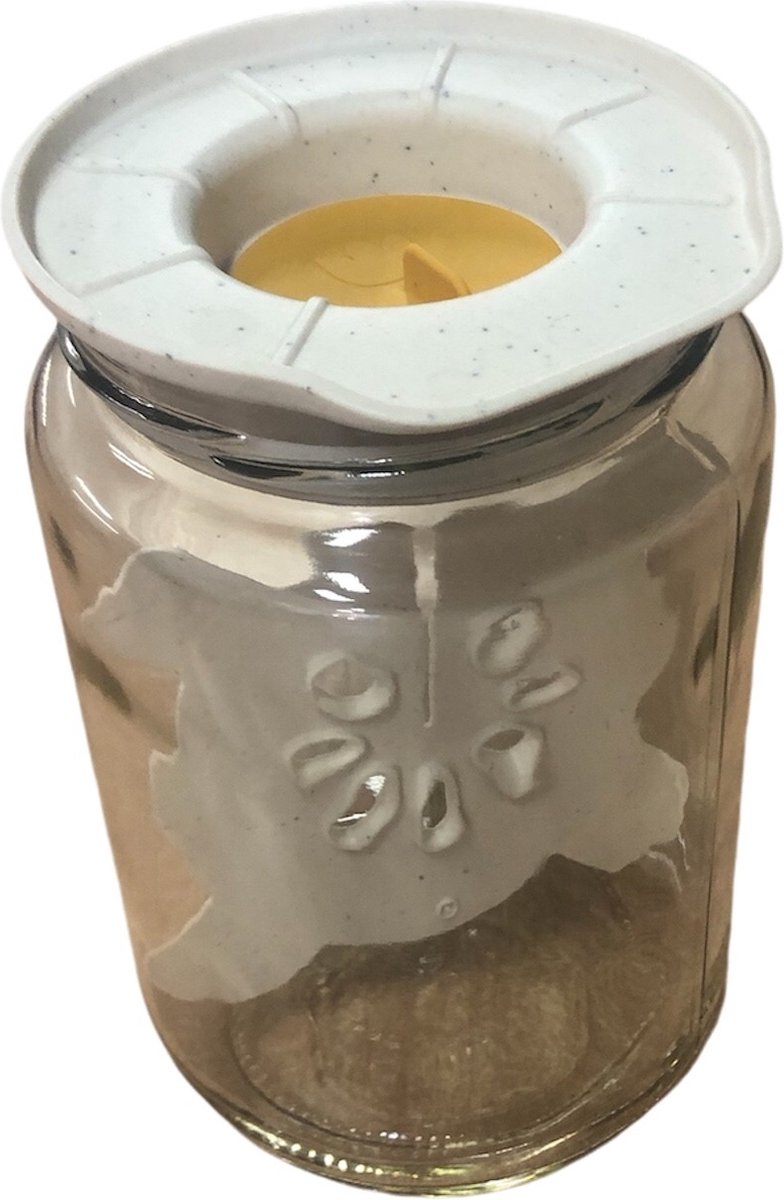 Fermentatie set met speciale deksel met pot Honingkleur