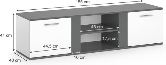 Vicco Sideboard Crème 80 x 103 cm met 6 compartimenten, Velina | Crème