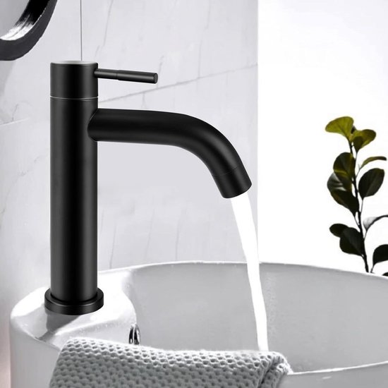 Waterfilterkraan 1/4 '' zwanenhals gootsteen filter waterkraan omgekeerde osmose kraan, zwart (kleur: nero Waterfilterkraan 1/4 '' zwanenhals gootsteen filter waterkraan omgekeerde osmose kraan, zwart (kleur: nero