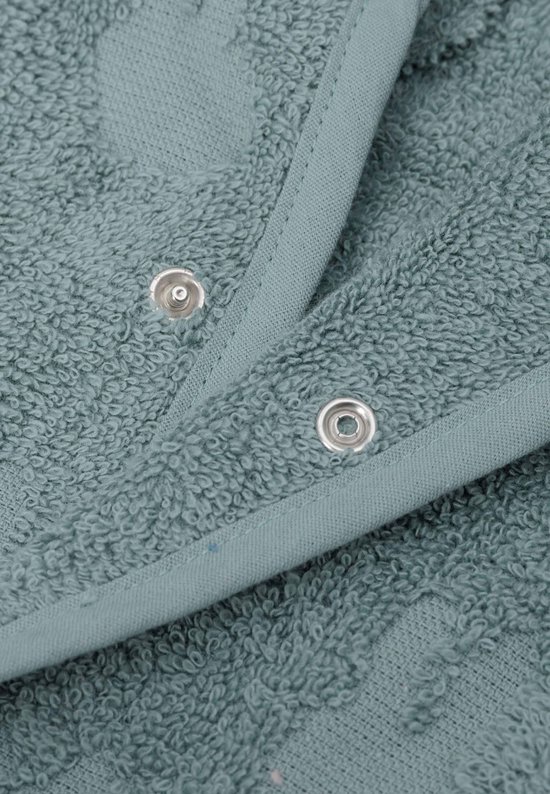 Jollein x Nijntje - Baby Badjas Badstof 1-2 Jaar - Badjas Kinderen met Capuchon - Miffy Jacquard Sea Green van Jollein — afbeelding 2