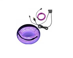 Neon EL Wire Neon USB - 1 Meter - Paars