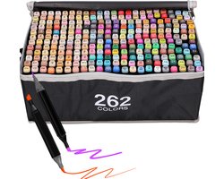 Extralink 262 Alcoholmarkers Twinmarkers Dubbelzijdig Stiften voor Tekenen & Kleur Volwassenen