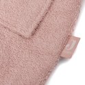 Tissu éponge rose avec étiquette Jollein.