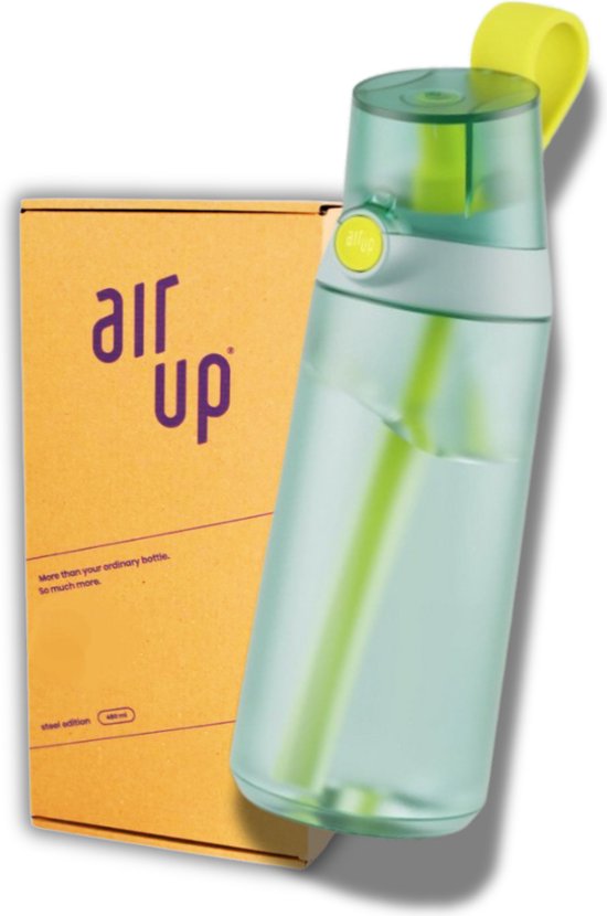 Foto: Air up drinkfles mini sipper the turtle starterskit voor kinderen 600 ml bottle inclusief 3 pods starterskit hydraterend air up fles geurwater vegan bio