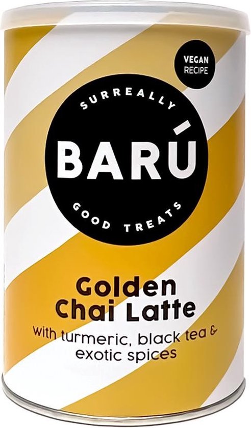 BARÚ - Golden Chai Latte Powder - 250 g - met Kurkuma, kruiden en zwarte thee