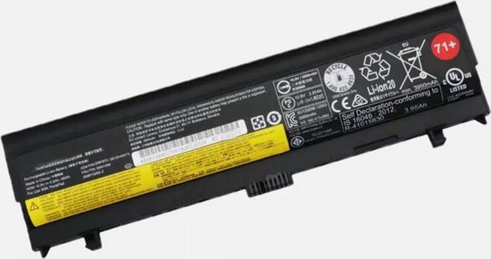Batterie Compatible pour Lenovo ThinkPad L560 / L570 - (10,8 V-4400mAh) - PN: 00NY486