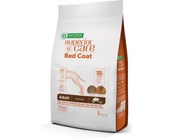 Nature's Protection Suprior care droog graanvrij voer voor volwassen honden van alle rassen met rode vacht, met zalm 4kg.