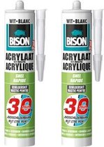 Bol.com Bison Acrylaatkit - Overschilderbaar - 30 Minuten - 2 x 310 ml aanbieding