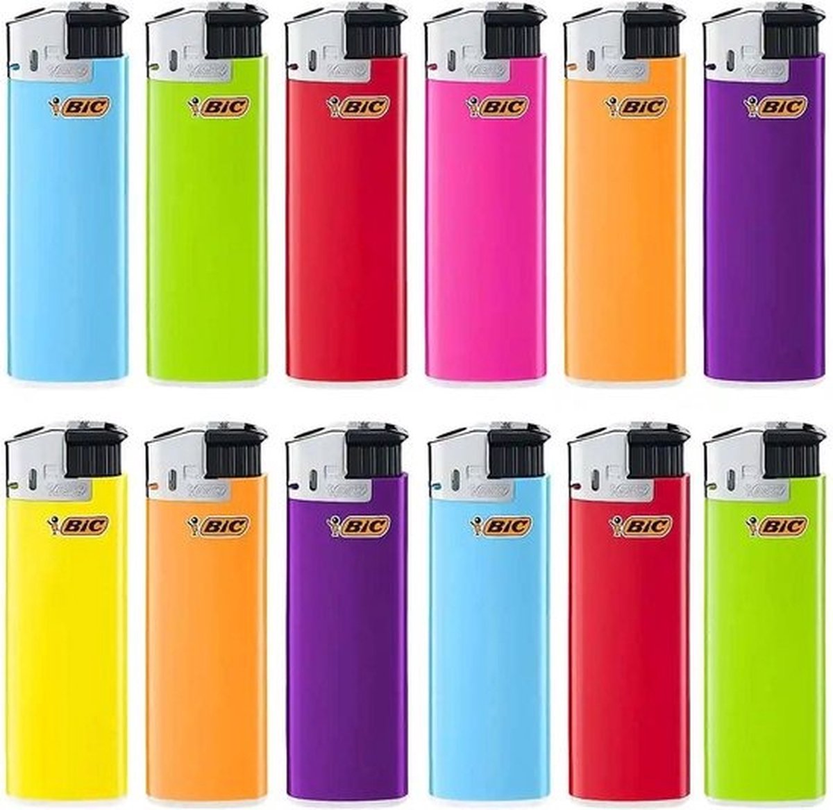BIC - Maxi J38 Elektronische Aanstekers - willekeurige kleuren - 10 stuks