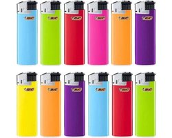 BIC - Maxi J38 Elektronische Aanstekers - willekeurige kleuren - 10 stuks
