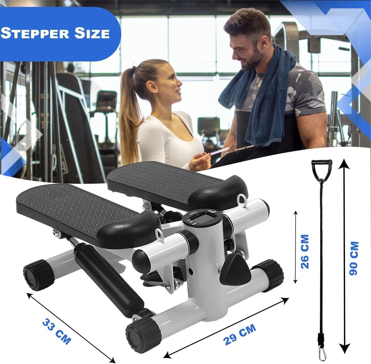 Home Cardio Mini Stapper Machine - Stap Machine Exerciser voor Thuis Fitness Mini stepper