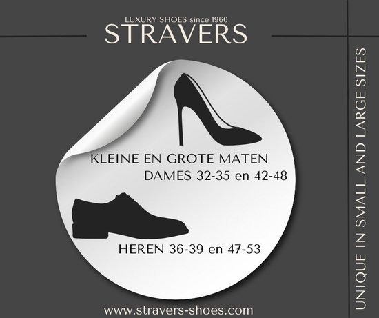 Stravers - Mocassins de Luxe Semelle en cuir Taille 43 Chaussures à enfiler Zwart pour femmes Grandes tailles