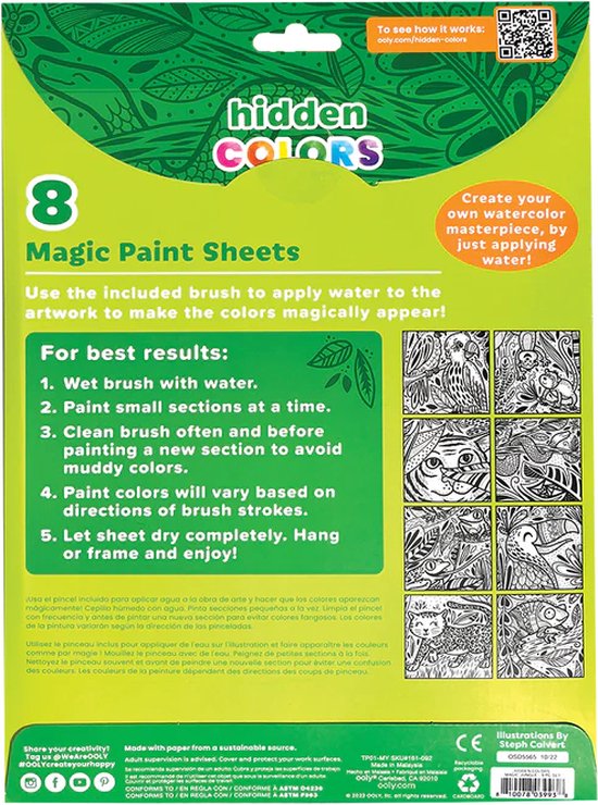 Ooly - Couleurs Cachées - Jungle Magic