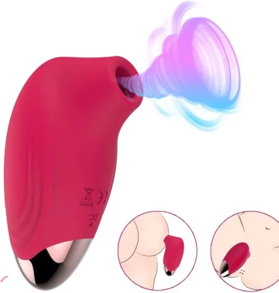 Foto: Lovemytoy satisfaction mini luchtdruk vibrator g spot stimulator clitoriszuiger 10 frequenties vrouwen clitoris masturbatie speelgoed krachtige mini vibrator voor koppels rood