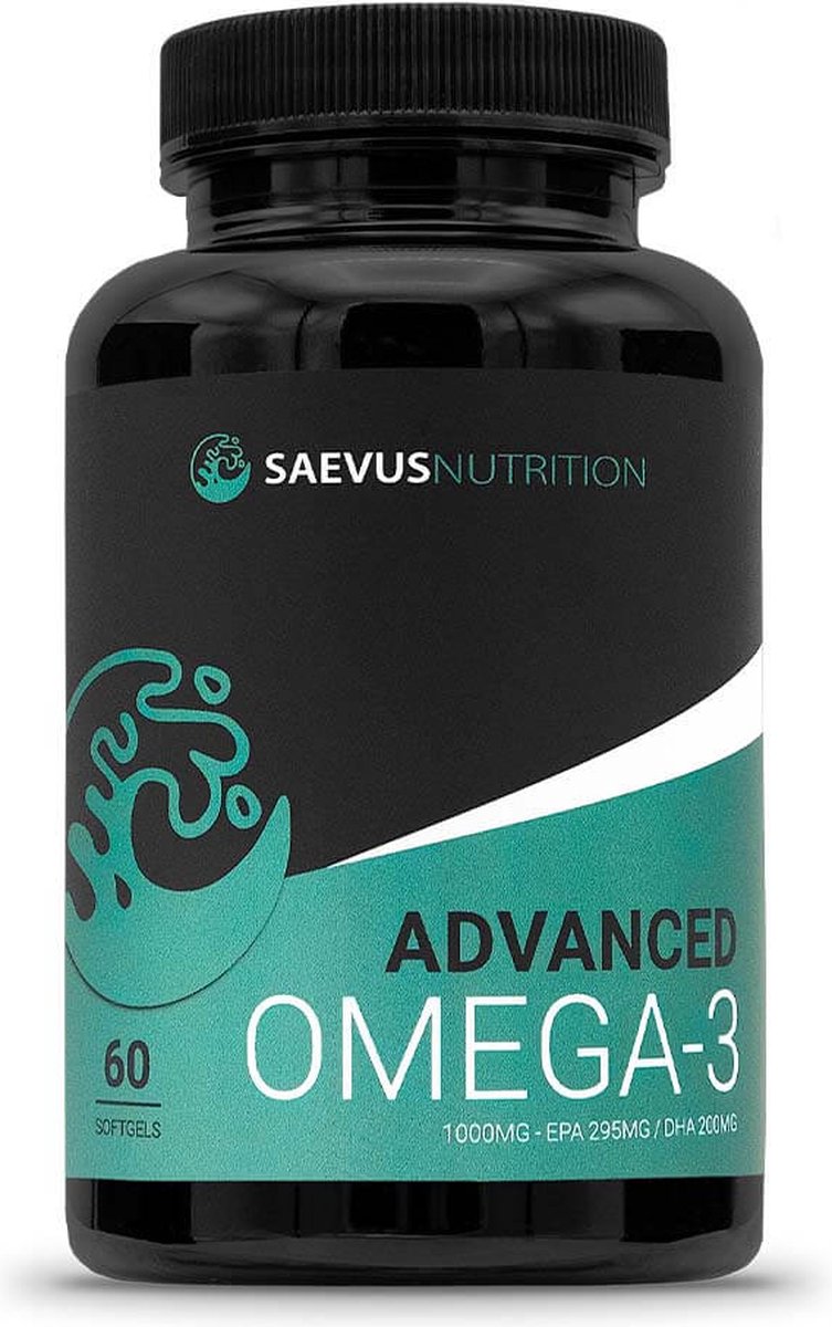 Goedkoopste Saevus Nutrition - Advanced Omega 3 - Visolie - Gefilterd - 60 capsules voor 2 maanden - 33 EPA 22 DHA - Hoge concentratie - GMO vrij