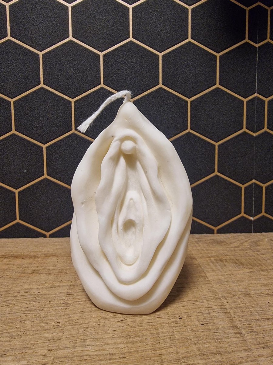 Vagina Kaars - Kaars in de vorm van een Vagina - Kut Kaars - Kutje Kaars - Vegan - Kadootje - Humor - Sexy - Yoni Kaars