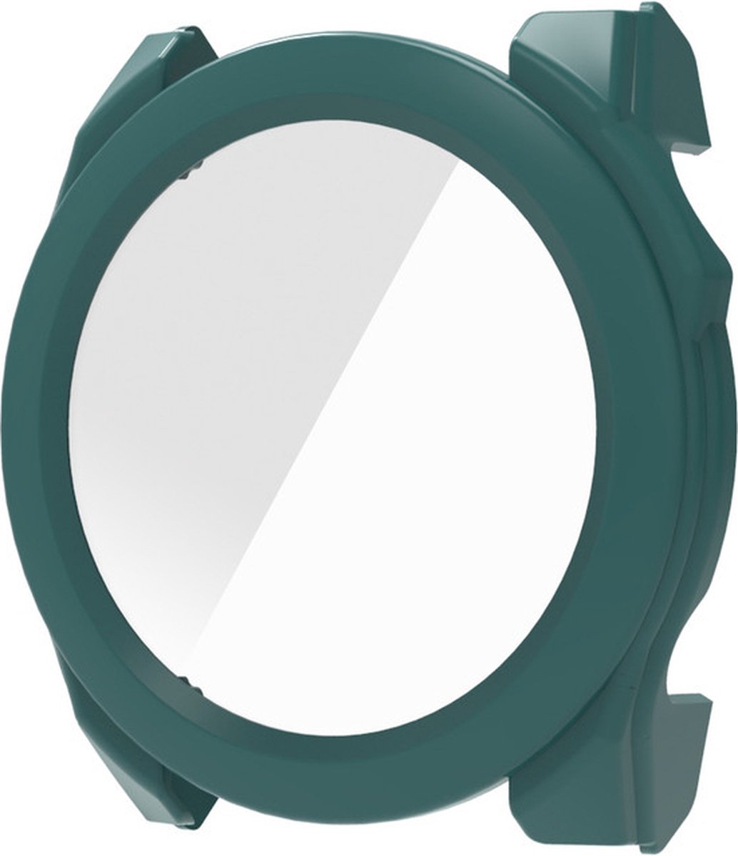 Beschermende watch case - gehard glas - screenprotector hoesje - geschikt voor Garmin Fenix 8 (47 mm) - groen