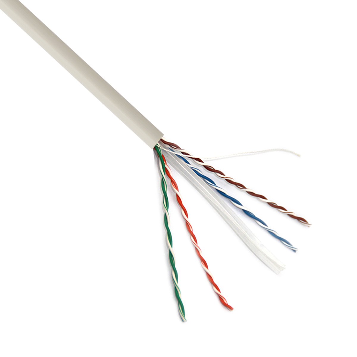 VCOM - CAT6 Internetkabel tot 10Gbps - Netwerkkabel - UTP Kabel - Binnen - CCA - Grijs - 305 Meter Rol in Doos