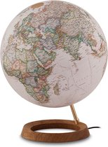 Globe terrestre National Geographic, version néon exécutif avec base en chêne foncé, diamètre 30 cm., Néerlandais