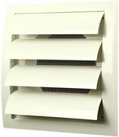 Lamellenrooster overdruk ventilatierooster 190x190 diameter: 150 wit - ND15Z