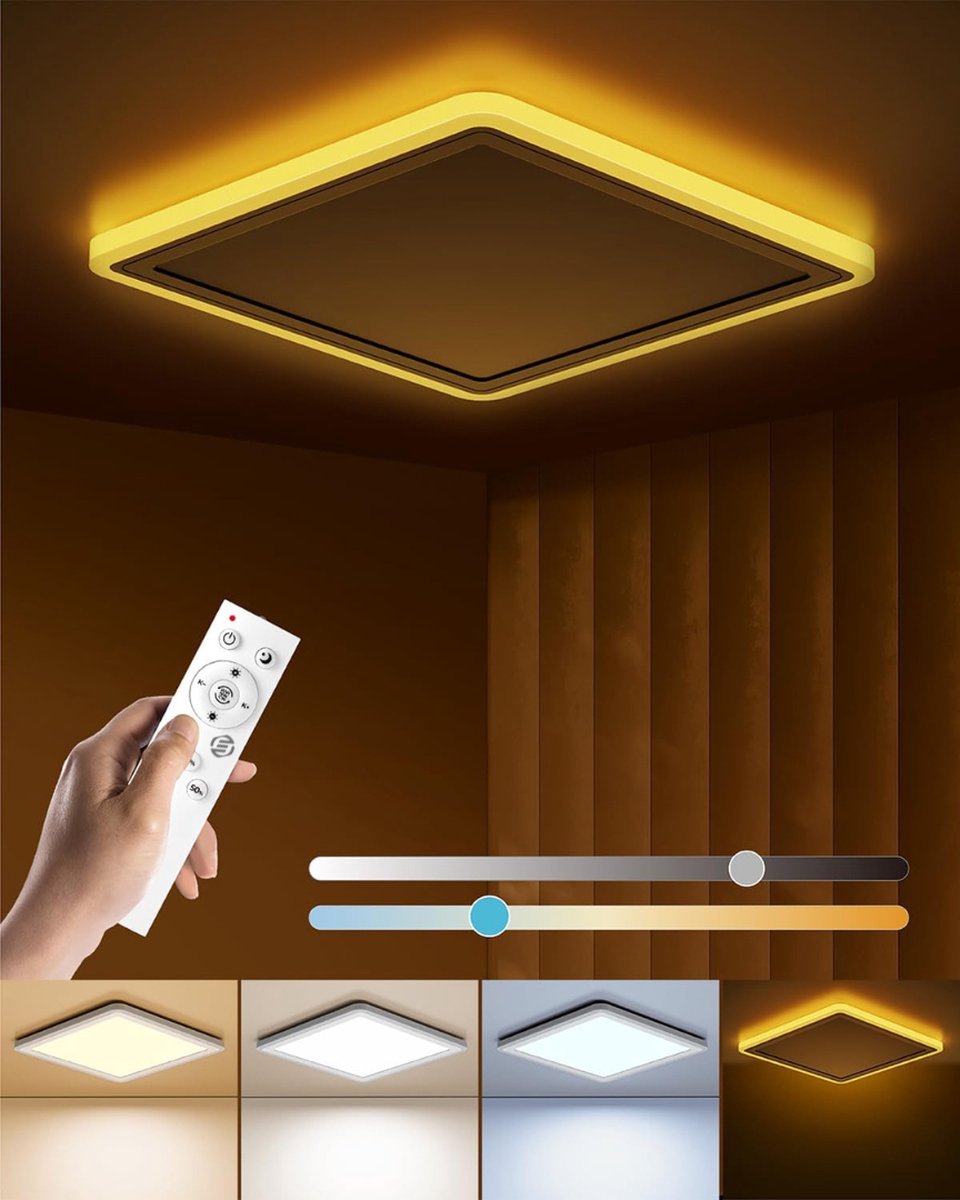 Equivera Plafonaire Lamp - Lamp - Plafond Lamp - Plafonnaire Lamp - Plafondlamp Zwart