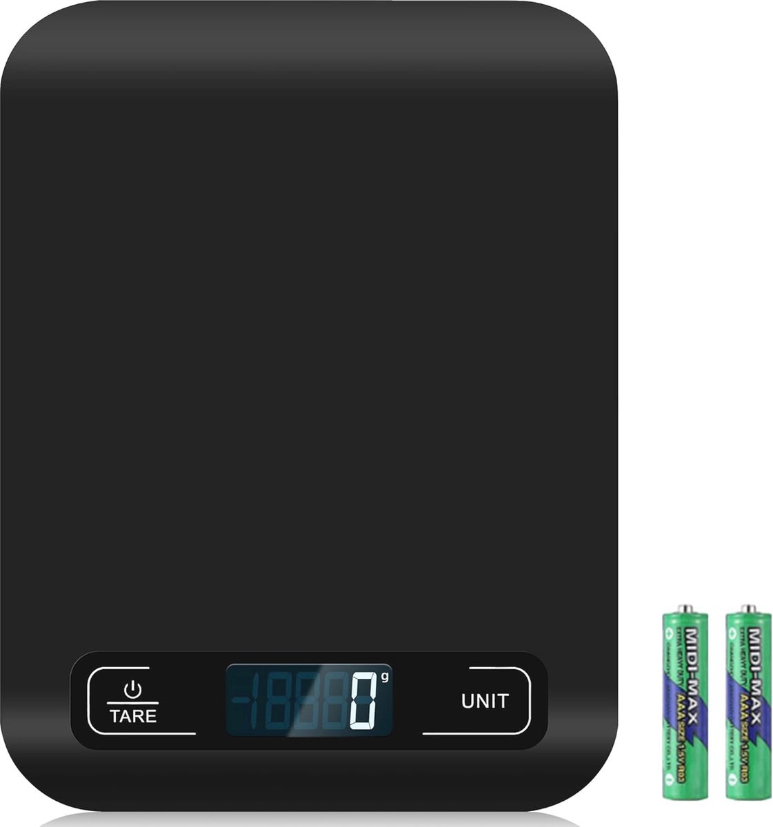 Goedkoopste Digitale Keukenweegschaal 10 kg met LCD-display en Tarra-functie - Nauwkeurig wegen voor Koken en Baken