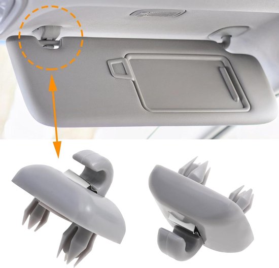 Lot De 2 Crochet A Clip Pour Pare Soleil De Voiture