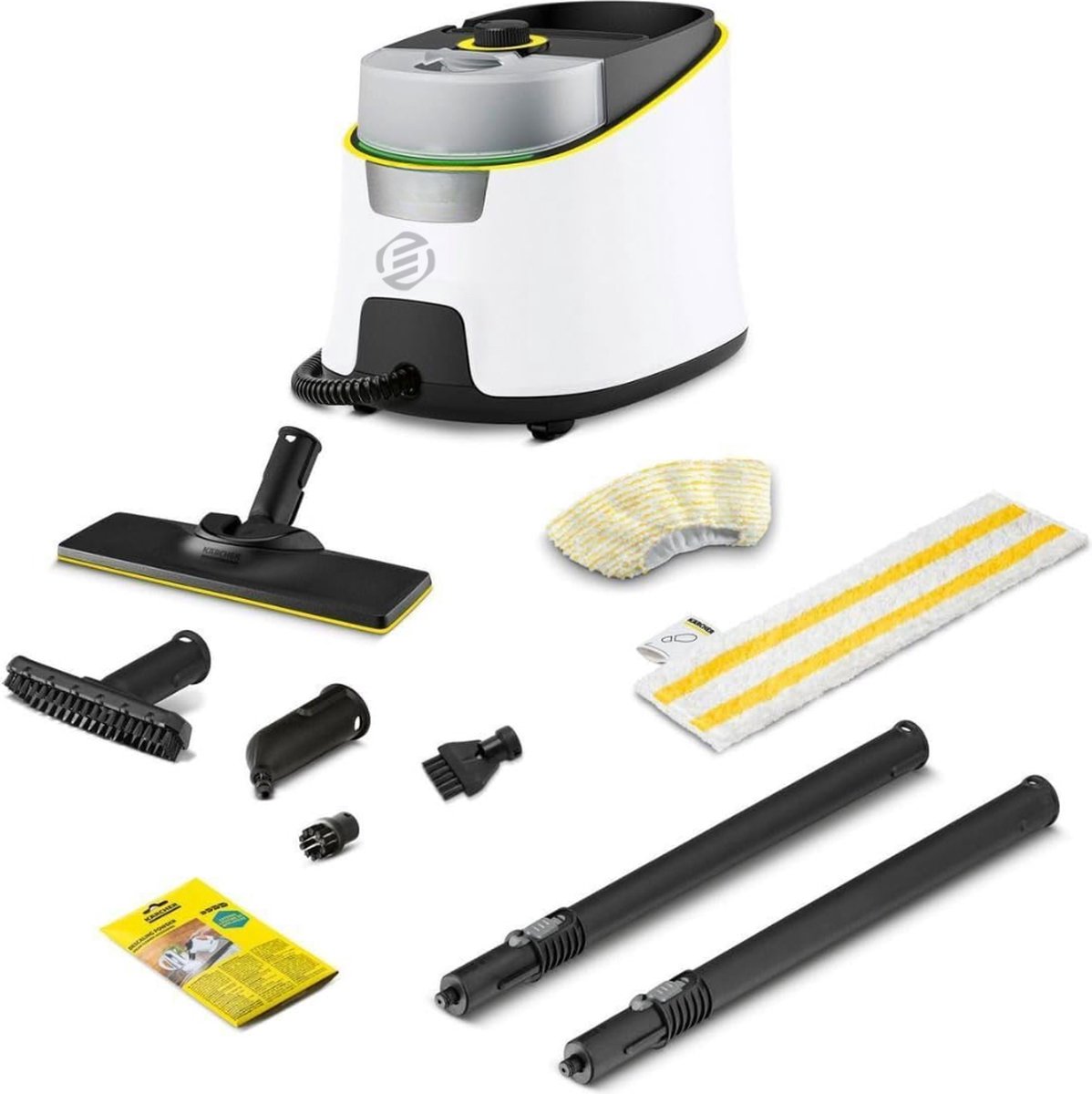 Equivera Stoomdweil - Steam Cleaner - Stoomreiniger - Tapijtreiniger - Vloerreiniger - Elektrische Dweil - Vlekkenreiniger - Dwijl