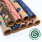 Inpakpapier kraft– 9 Rollen (18 meter) 200×70 cm – Plasticvrij & FSC – Kleurmedia®