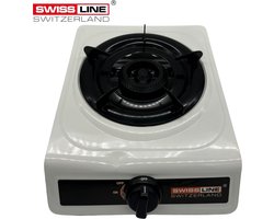 foto van Swiss Line Switzerland - Kooktoestel 1-pits- gasbrander - wit