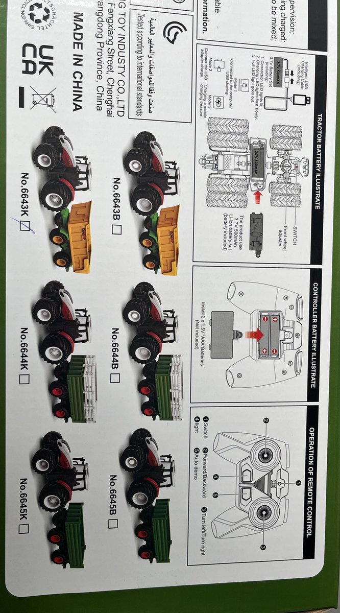 JMKA tractor speelgoed- tractor- boerderij speelgoed- boerderij- traktor- tractor speelgoed- tractor speelgoed met afstandsbediening — afbeelding 3
