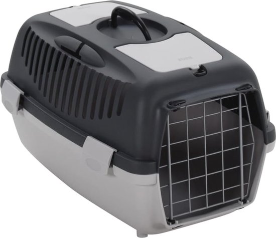 Reismand Katten 55x36x35 cm Grijs/Zwart voor Vervoer - Reismand - €87,00