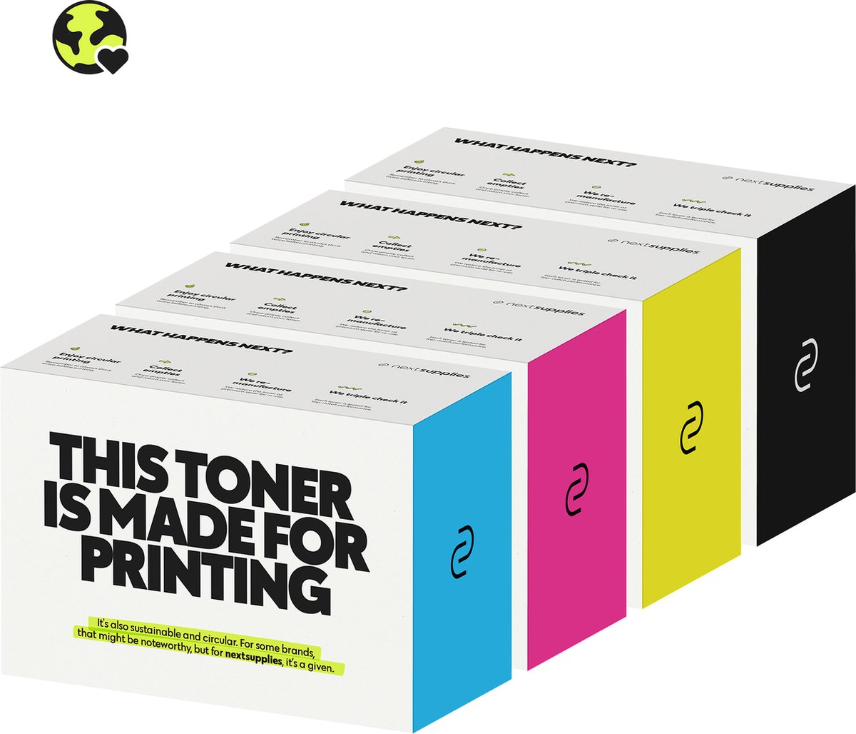 Image of Multipack DELL 593-10169 (Zwart/Cyaan/Magenta/Geel). Originele toners, circulair.