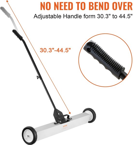 Eszenzics™ Magnetische Veegmachine Pro5 - Industriële Professionele Magneetbezem - Extra Sterk - 75cm breed - Bezem tbv metalen - Voor Binnen en Buiten van Eszenzics™ — afbeelding 2