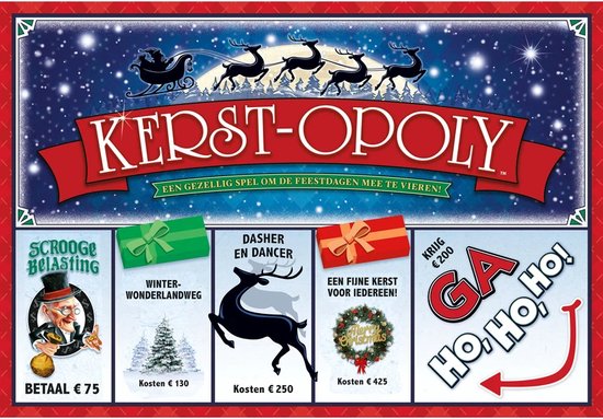 Kerst Opoly - Bordspel