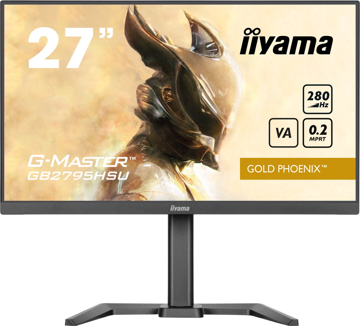 iiyama G-Master Gold Phoenix GB2795HSU-B1 gaming monitor 280 Hz, HDMI, DisplayPort, USB, Audio