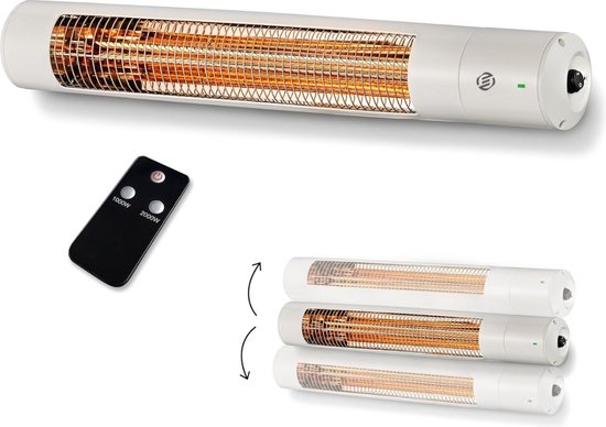 Equivera Wandkachel - Wandverwarming Elektrisch - Keramische Kachel - Heater Kachelventilator - Premium