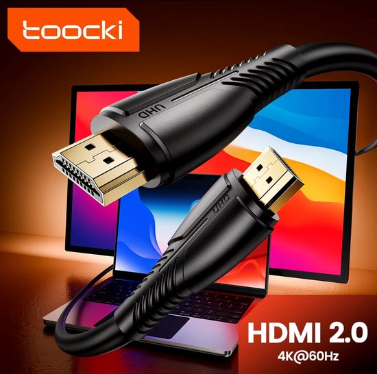 Foto: Toocki hdmi 2 0 kabel 4k kabel voor ps5 ps4 ps3 xbox fire stick blue ray speler hdr hoge snelheid ethernet 4k 60hz hdmi kabel 2 0 4k ultra hd gold plated kwaliteit pvc kabel high speed hdmi naar hdmi 2 meter