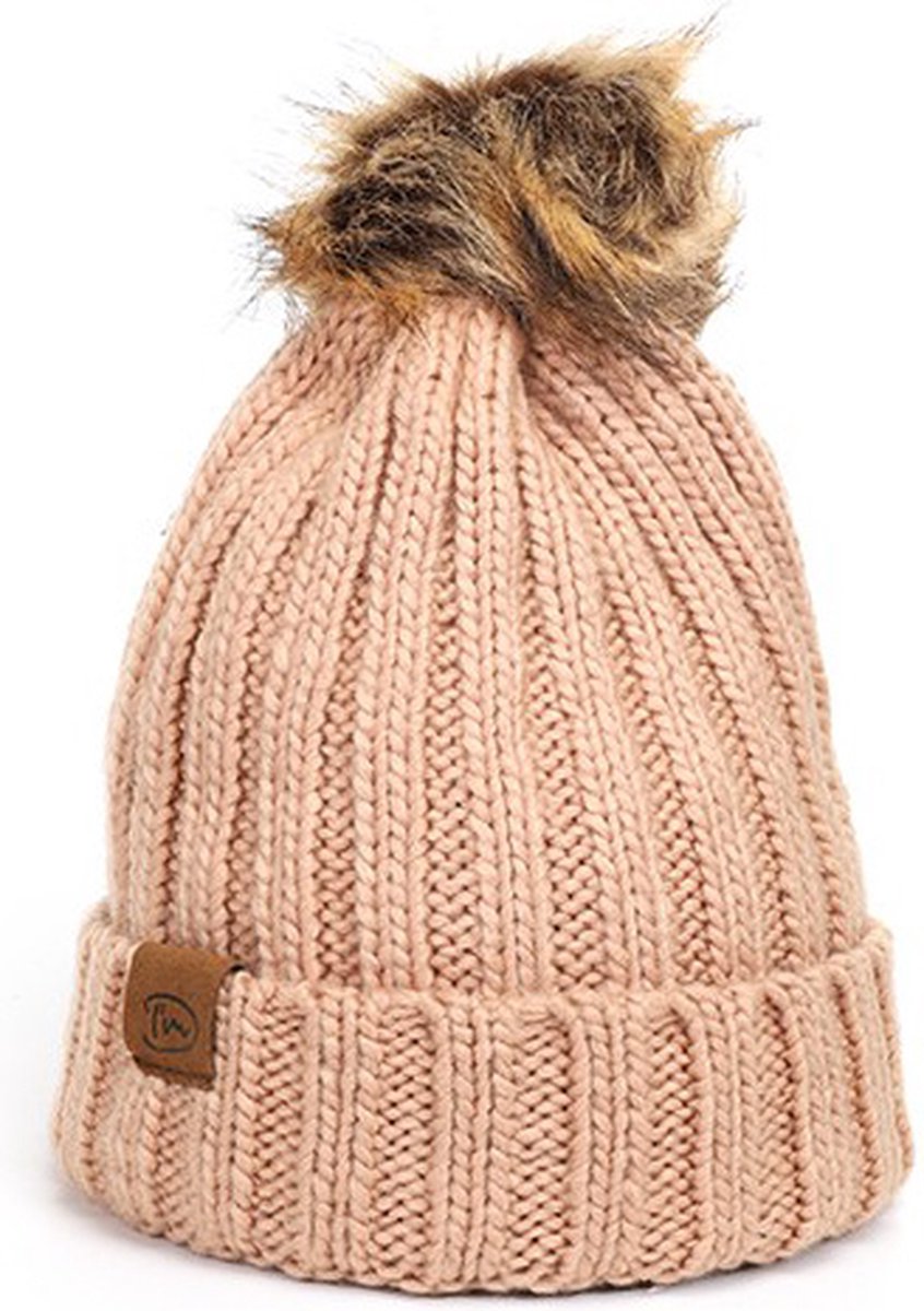 I'm Dutch Gebreide Muts Chapelco Vintage Pink