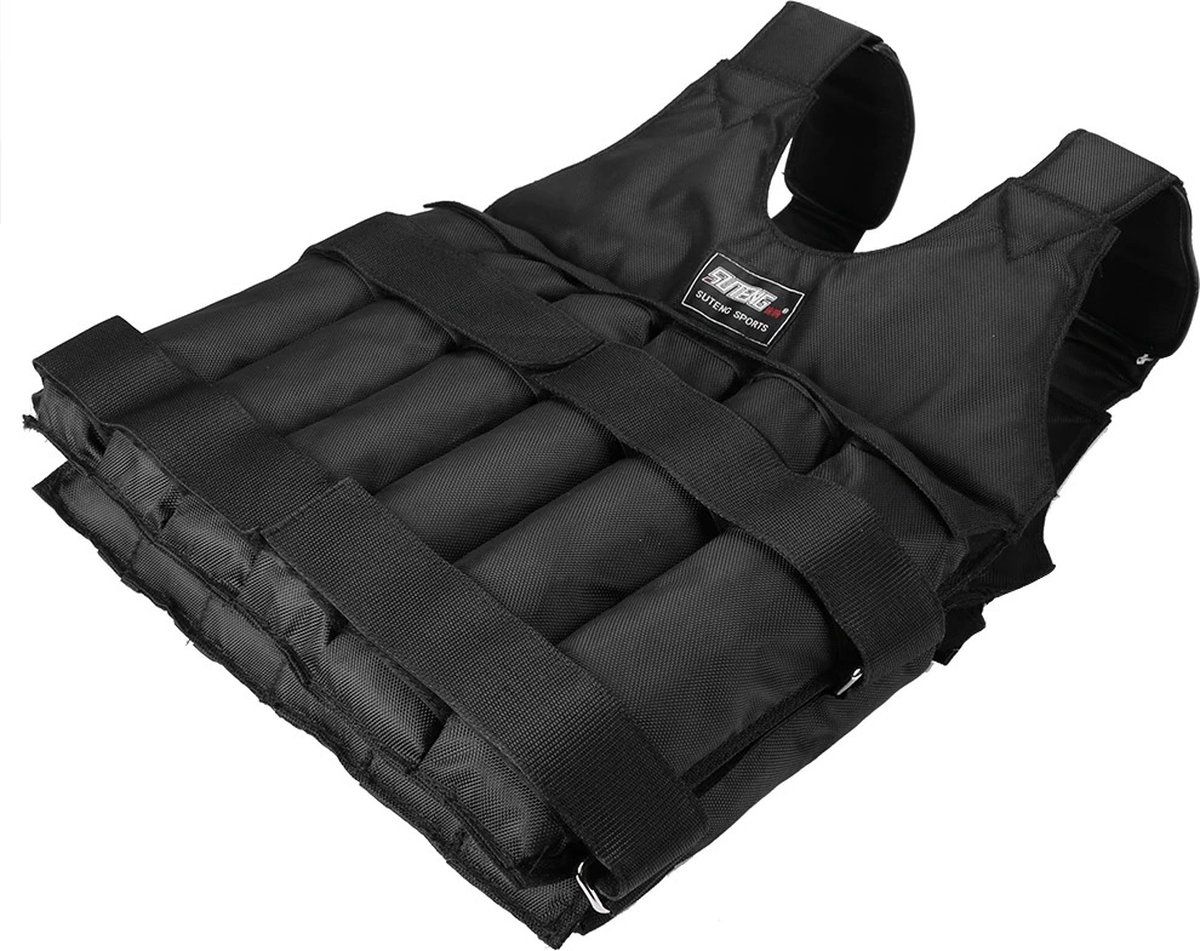 Gilet Lesté Ajustable - Idéal Pour Musculation Et Course, 15 à 50 Kg, Tissu Respirant