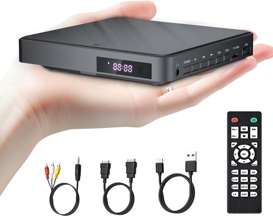 HD DVD-speler met HDMI, regiovrije dvd-spelers voor Smart TV, 1080P